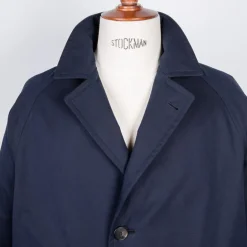 Cohérence Corb II Coat Gabardine Dark Blue