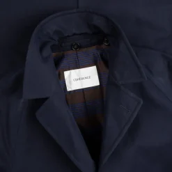 Cohérence Corb II Coat Gabardine Dark Blue