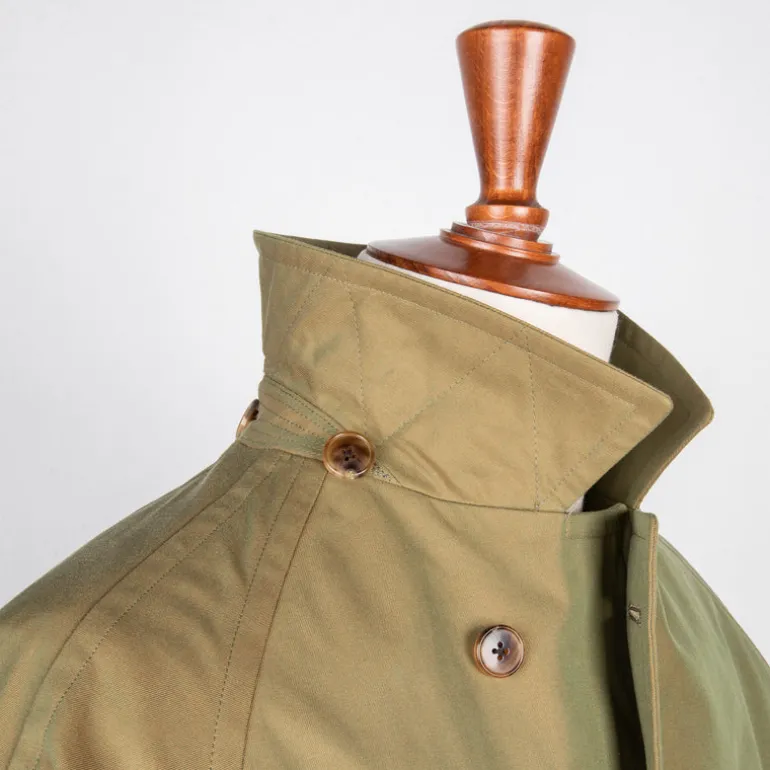 Cohérence Corb II Coat Gabardine Green