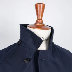 Cohérence Corb II Coat Gabardine Dark Blue
