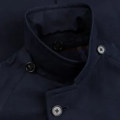 Cohérence Corb II Coat Gabardine Dark Blue