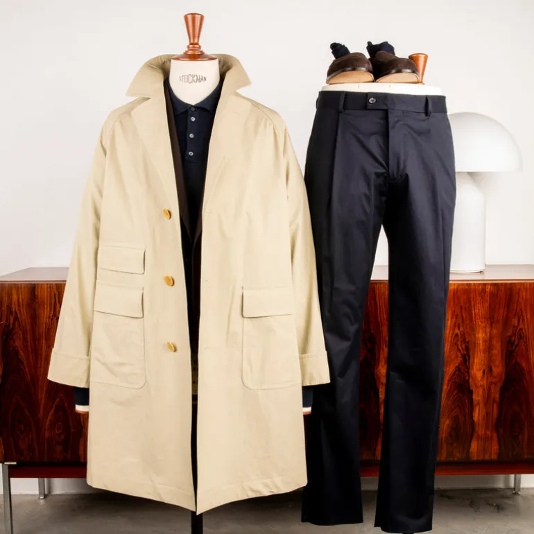 Cohérence Corb II Coat Weather Resistant Light Cotton Sand