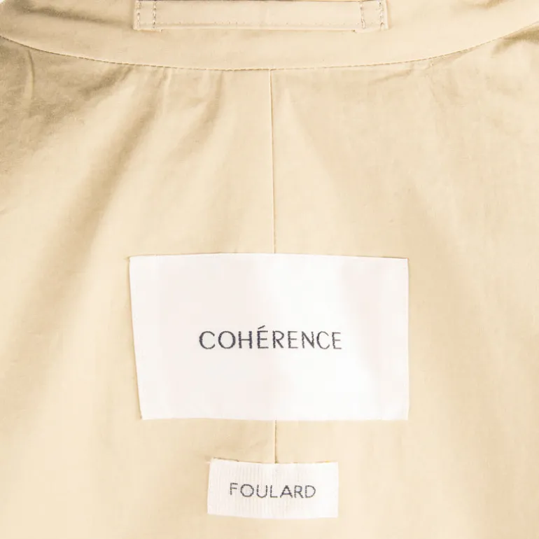 Cohérence Corb II Coat Weather Resistant Light Cotton Sand