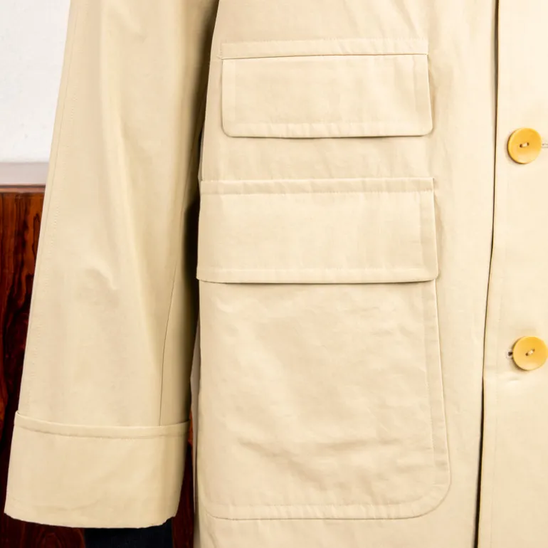 Cohérence Corb II Coat Weather Resistant Light Cotton Sand