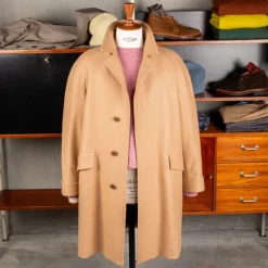 Cohérence Corb Melton Jersey overcoat camel