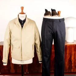 Cohérence Gianni Weather Resistant Light Cotton Jacket Sand