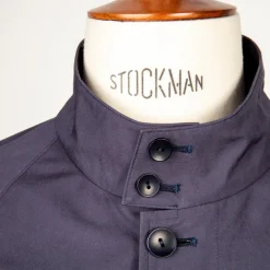 Cohérence Gianni Weather Resistant Light Cotton Jacket Slate Blue