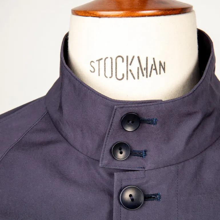 Cohérence Gianni Weather Resistant Light Cotton Jacket Slate Blue
