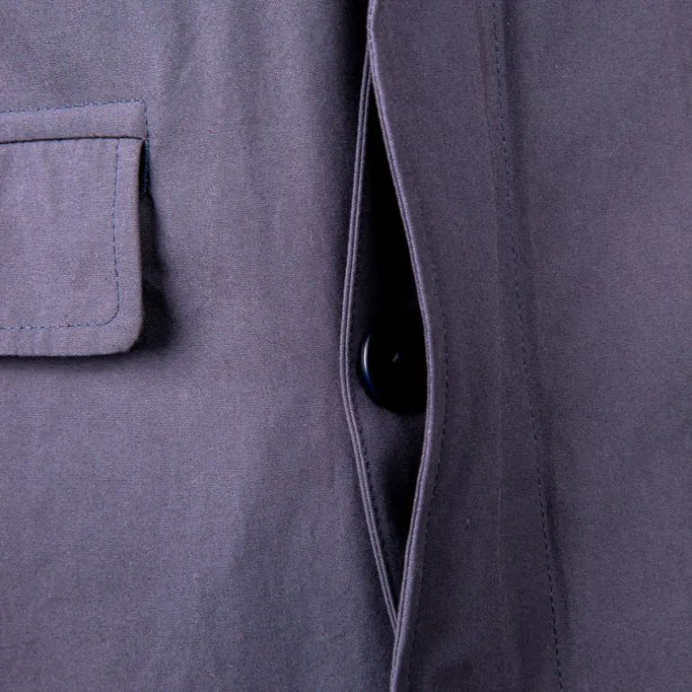 Cohérence Gianni Weather Resistant Light Cotton Jacket Slate Blue