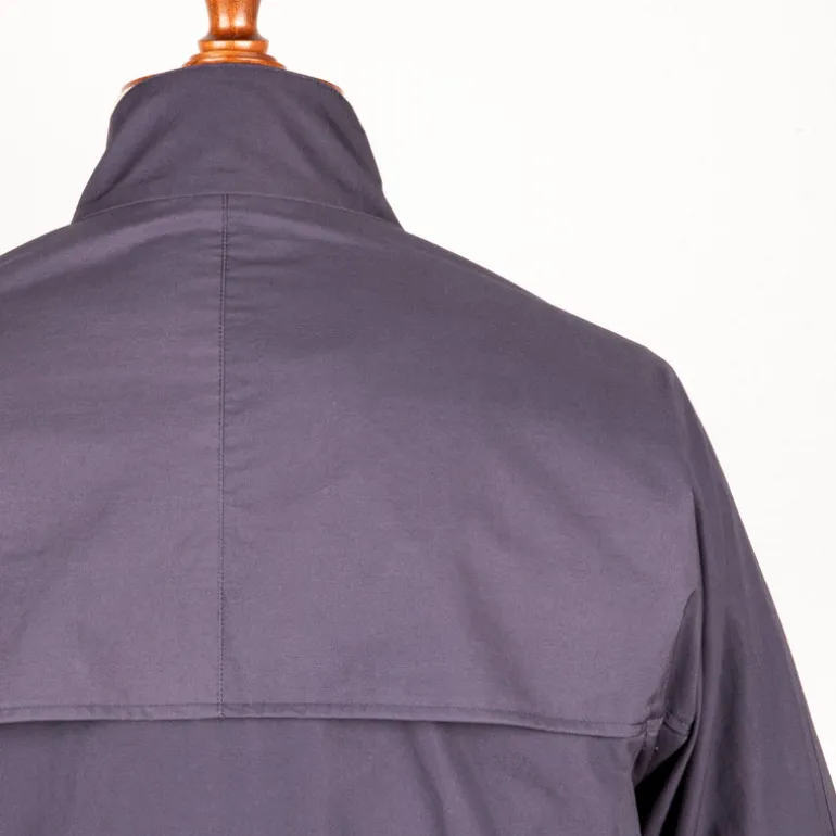 Cohérence Gianni Weather Resistant Light Cotton Jacket Slate Blue