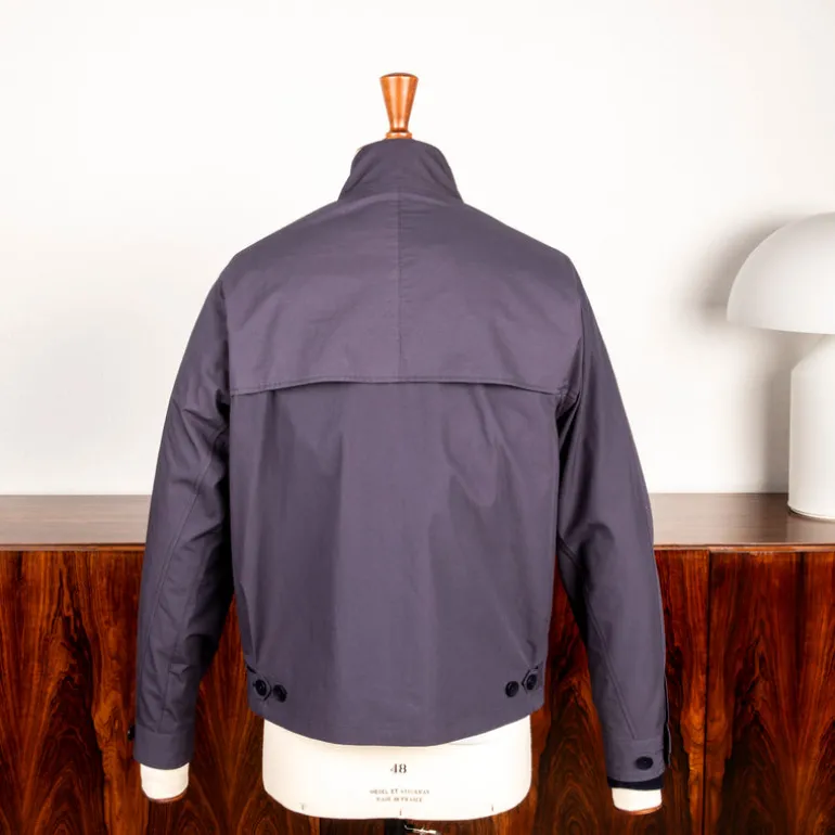 Cohérence Gianni Weather Resistant Light Cotton Jacket Slate Blue