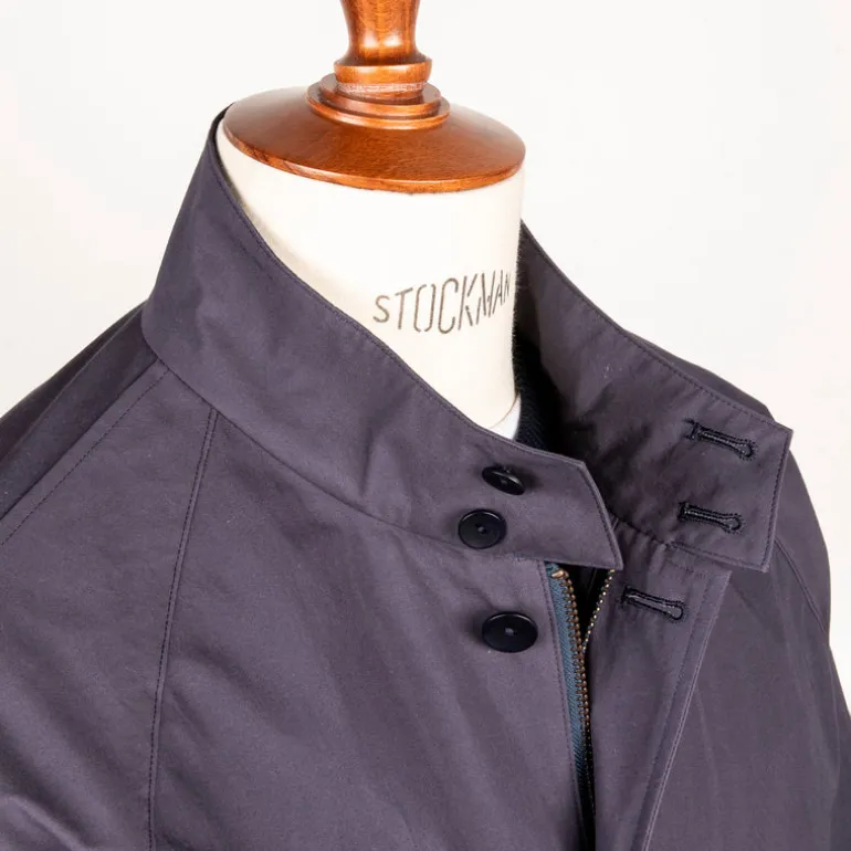 Cohérence Gianni Weather Resistant Light Cotton Jacket Slate Blue
