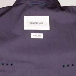 Cohérence Gianni Weather Resistant Light Cotton Jacket Slate Blue