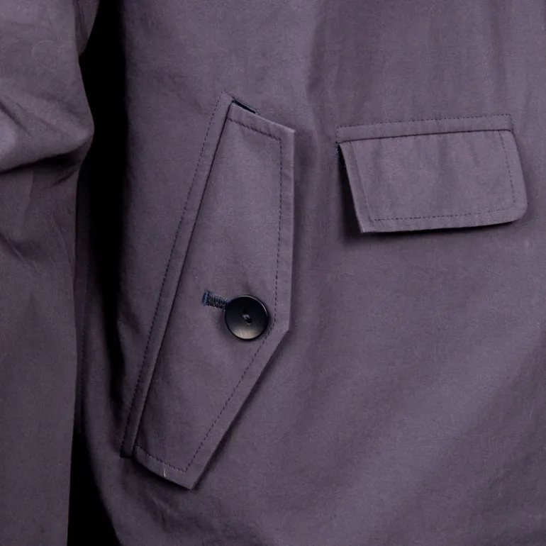 Cohérence Gianni Weather Resistant Light Cotton Jacket Slate Blue