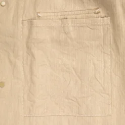 Cohérence Jackson Jacket Linen Cotton Chevron Ivory