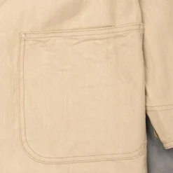 Cohérence Jackson Jacket Linen Cotton Chevron Ivory