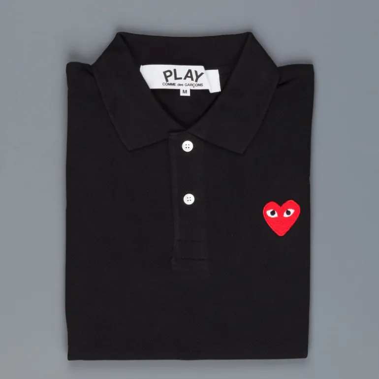Comme des Garçons PLAY polo shirt Black