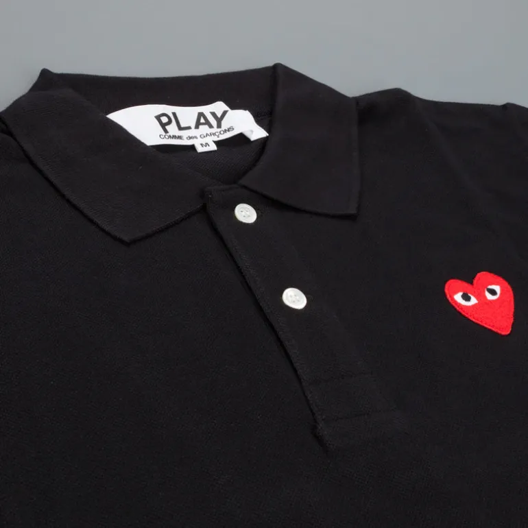 Comme des Garçons PLAY polo shirt Black