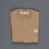 Comme des Garçons PLAY Woman cardigan beige white heart