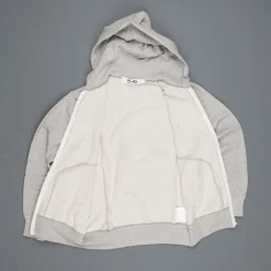 Comme des Garçons PLAY Zip hooded sweatshirt grey
