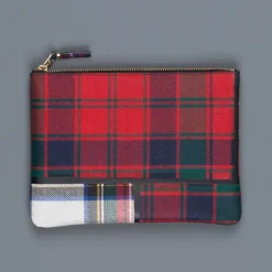 Comme des Garçons Wallet envelop Tartan Red