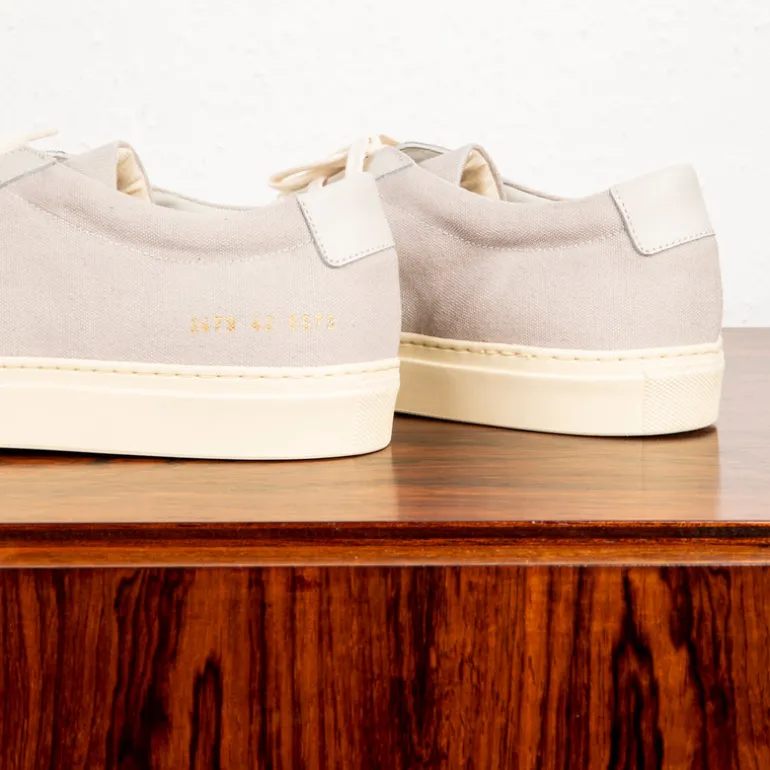 Common Projects Achilles in Canvas Light Grey