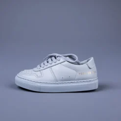 Common Projects Kids Bball Low in Leather Grey