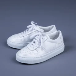 Common Projects Kids Bball Low in Leather White