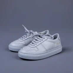 Common Projects Kids Bball Low in Leather Grey