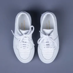 Common Projects Kids Bball Low in Leather White