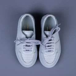 Common Projects Kids Bball Low in Leather Grey