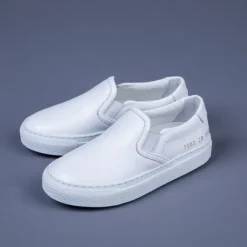 Common Projects Kids Slip-On Leather White