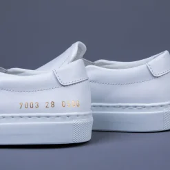 Common Projects Kids Slip-On Leather White