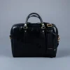 Croots Bridle Leather Black Laptop Bag