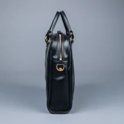 Croots Bridle Leather Black Laptop Bag