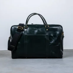Croots Bridle Leather Holdall Racing Green - Large