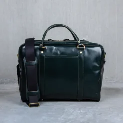 Croots Bridle Leather Holdall Racing Green - Medium