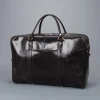 Croots Bridle Leather Holdall Dark Havana - Large