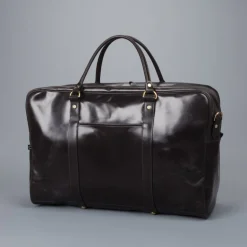 Croots Bridle Leather Holdall Dark Havana - Large