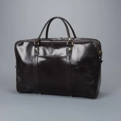 Croots Bridle Leather Holdall Dark Havana - Medium