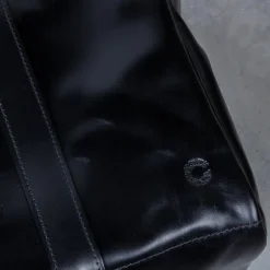 Croots Bridle Leather Holdall Black - Medium