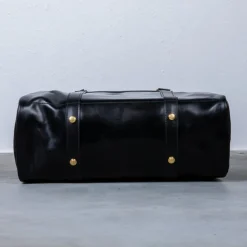 Croots Bridle Leather Holdall Black - Medium