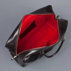 Croots Bridle Leather Holdall Dark Havana - Medium