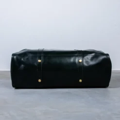 Croots Bridle Leather Holdall Black - Medium