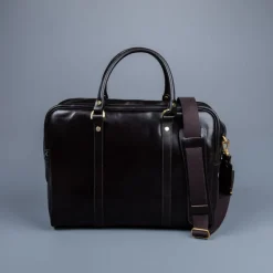 Croots Bridle Leather Traveller Dark Havana Bag