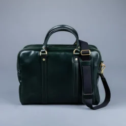 Croots Bridle Leather Traveller Racing Green Bag