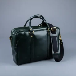 Croots Bridle Leather Traveller Racing Green Bag