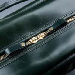 Croots Bridle Leather Traveller Racing Green Bag