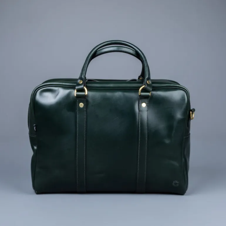 Croots Bridle Leather Traveller Racing Green Bag