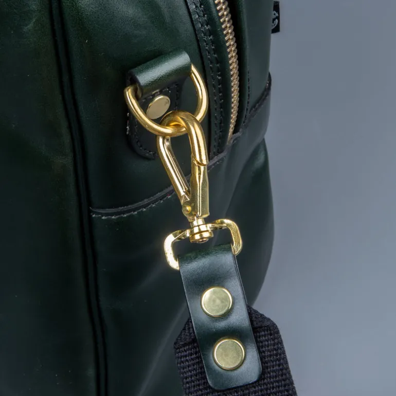 Croots Bridle Leather Traveller Racing Green Bag